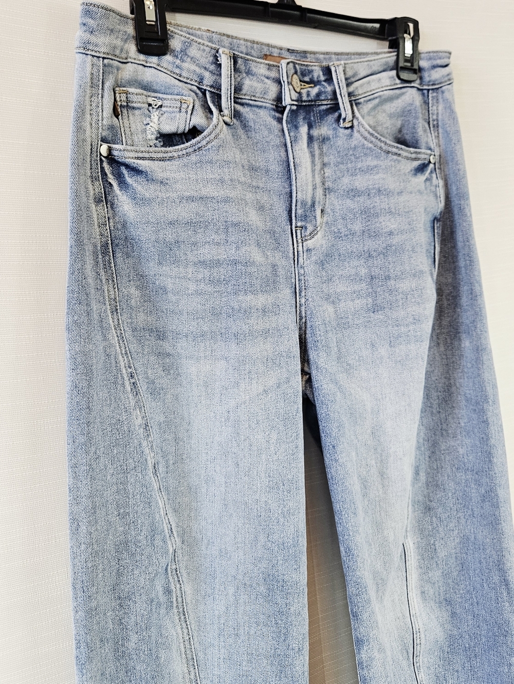 Judy Blue High Waist Side Panel Barrel Leg Jean size 29 - Picture 9 of 16